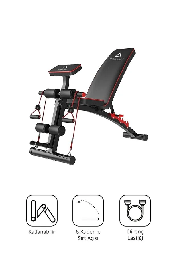  Katlanabilir Ayarlanabilir Mekik ve Ağırlık Sehpası